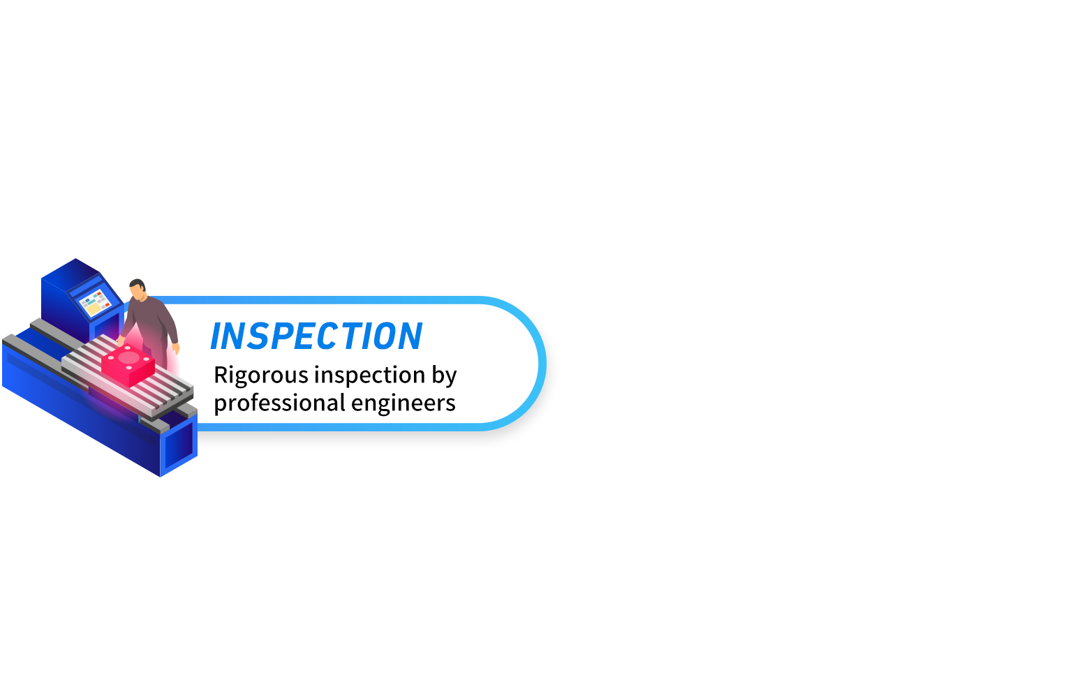 Inspection Rigorous inspection by professional engineers